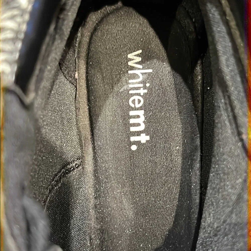 WHITE MOUNTAIN LAMBERT WEDGE BOOTIE BLACK SZ 10